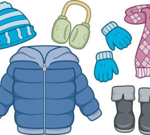 Graphic of winter clothing