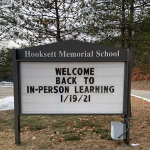Hooksett Memorial School -Welcome back to in-person learning 1/19/21